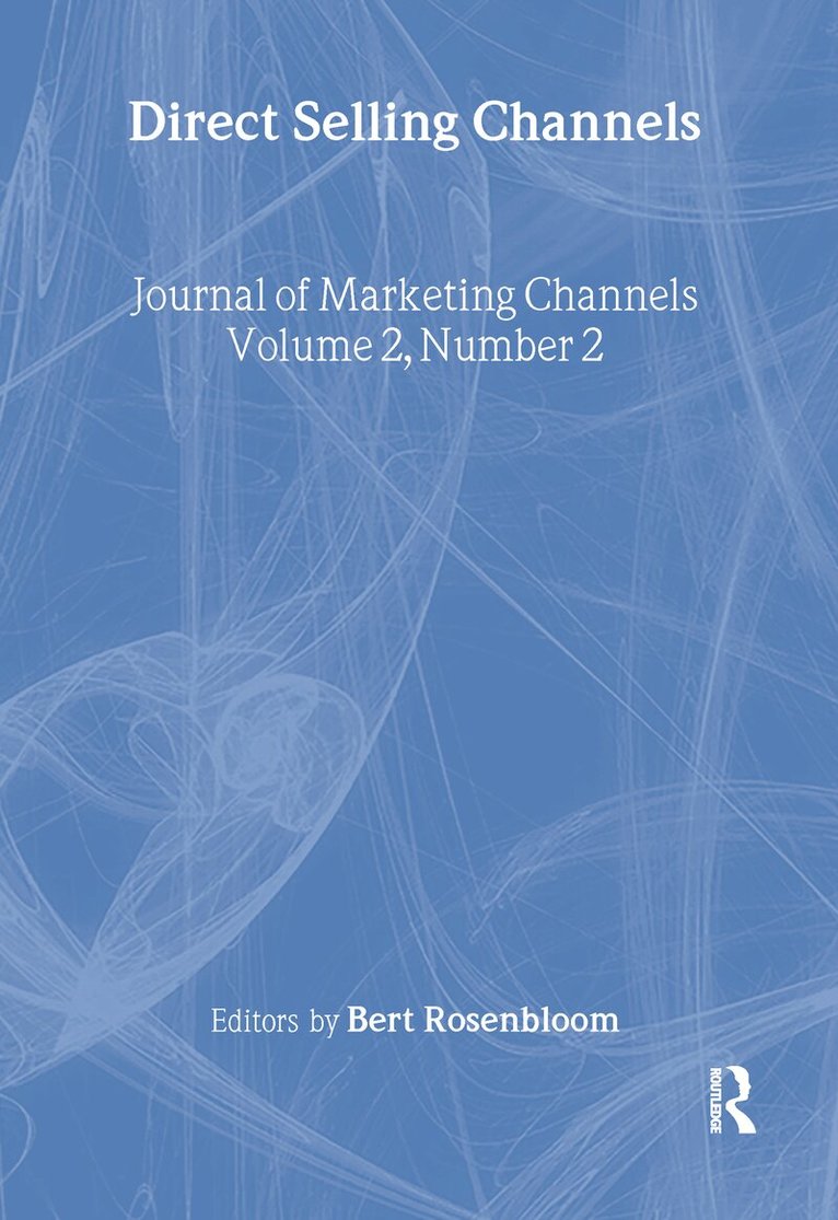 Bert Rosenbloom - Direct Selling Channels, Inbunden
