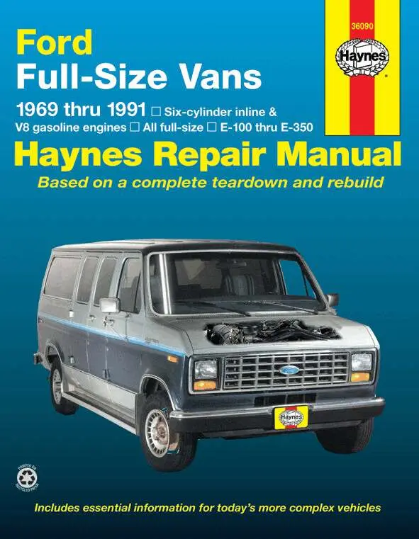 Ford full-size Econoline E-100-E-350 petrol vans (1969-1991) Haynes Repair Manual (USA)