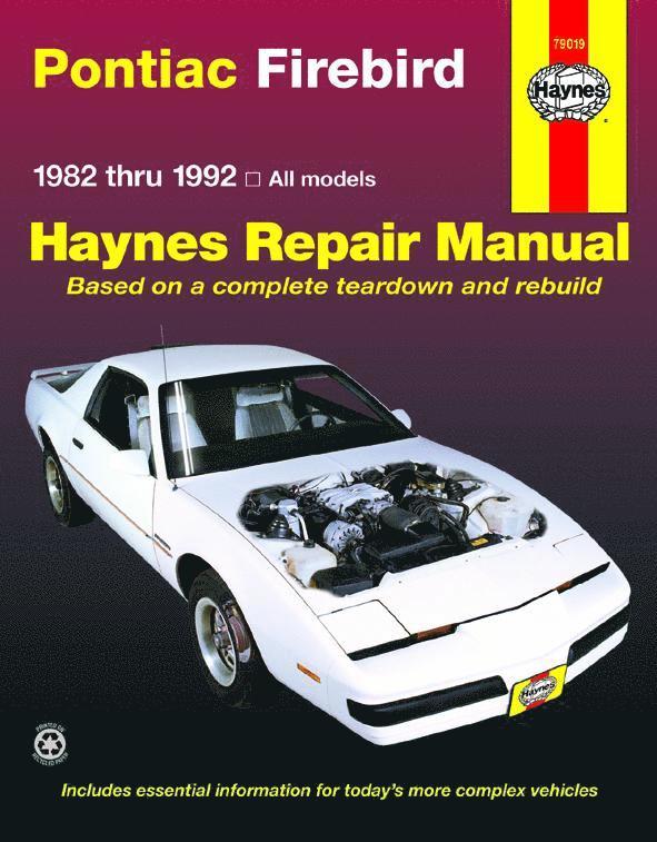 Haynes Publishing - Pontiac Firebird (1982-1992) Haynes Repair Manual (USA), Inbunden