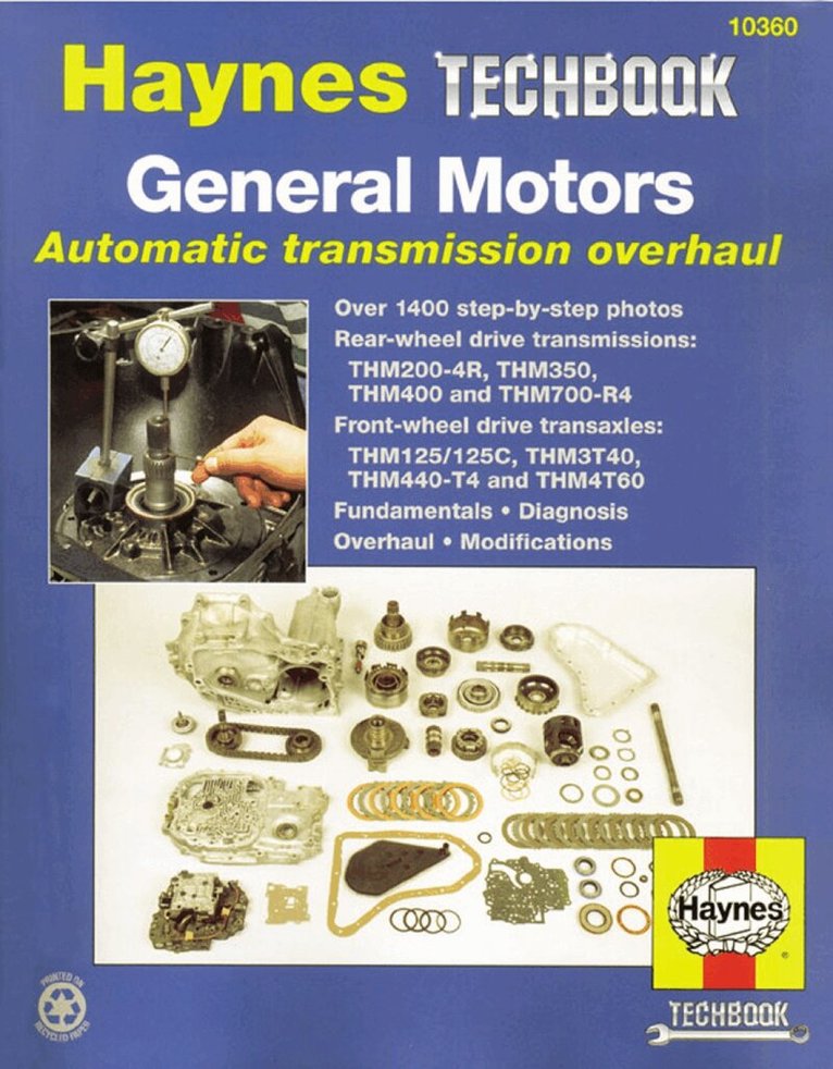 Haynes Publishing - General Motors Automatic Transmission Overhaul Haynes Techbook (USA), Häftad
