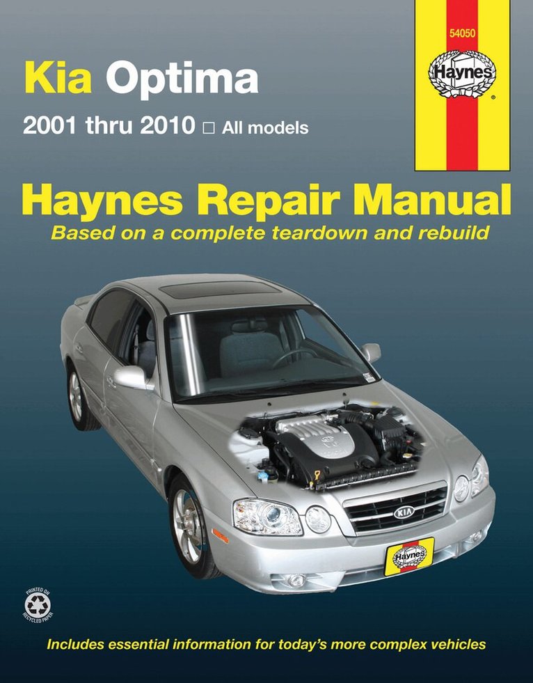 Haynes Publishing, Editors of Haynes Manuals - Kia Optima 01-10, Häftad