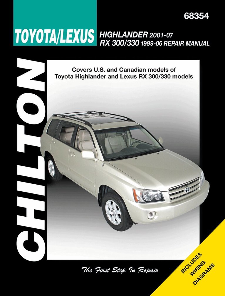 Haynes Publishing - Toyota Highlander & Lexus Rx-330 99-07 (Chilton), Häftad