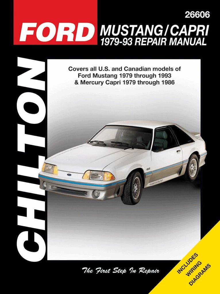 Haynes Publishing - Ford Mustang 79-93 & Mercury Capri 79-86 (Chilton), Häftad