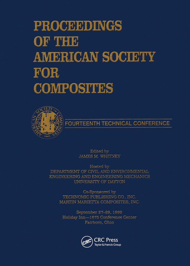 Amer Society Composi - American Society of Composites, Fourteenth International Conference Proceedings, Inbunden