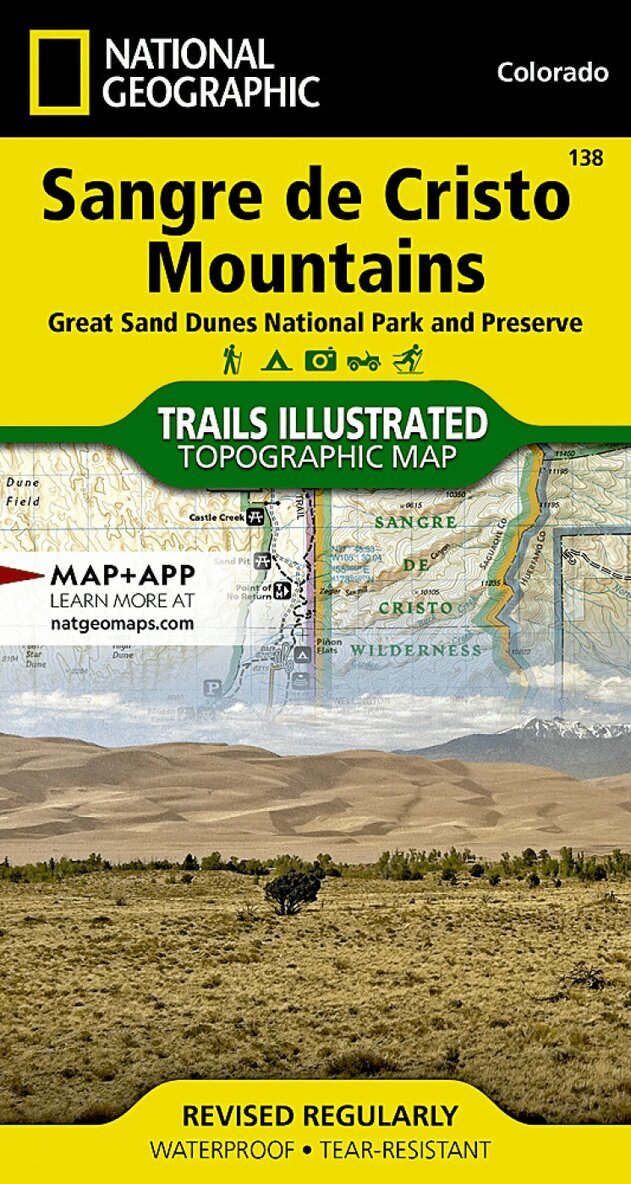 Nat Geo Maps - Sangre de Cristo Mountains Map (Great Sand Dunes Nat Park), Övrigt. Tillgänglighet: Lägg i varukorg