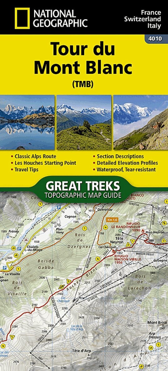 Nat Geo Maps - Tour du Mont Blanc Map, Övrigt