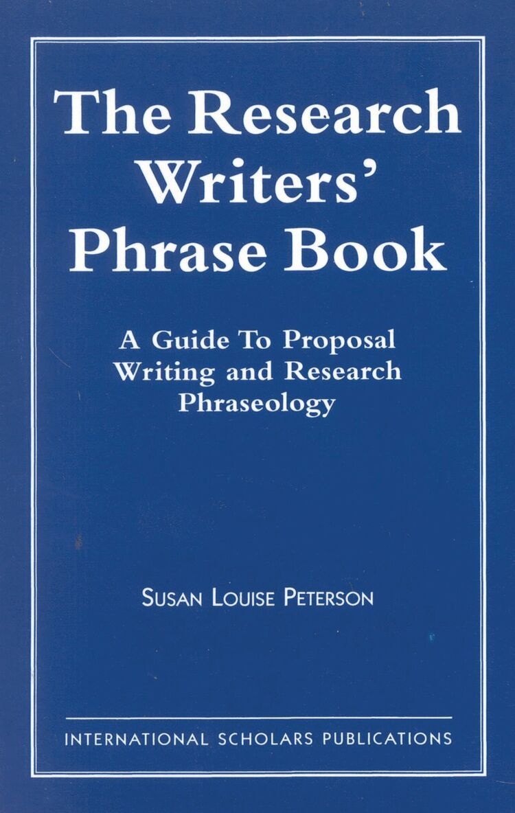Susan Louise Peterson - Research Writer's Phrase Book, Häftad. Tillgänglighet: Lägg i varukorg