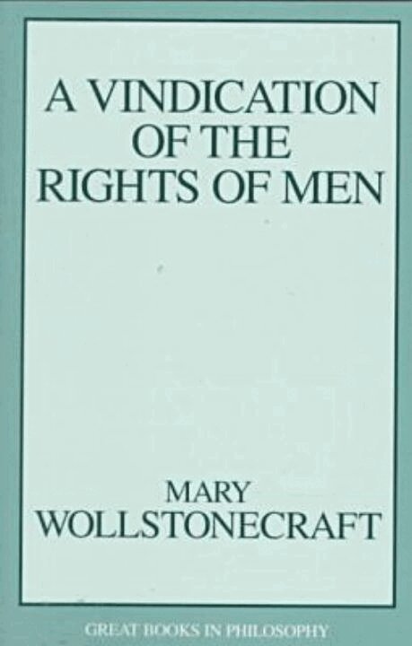 Mary Wollstonecraft - Vindication of the Rights of Men, Häftad