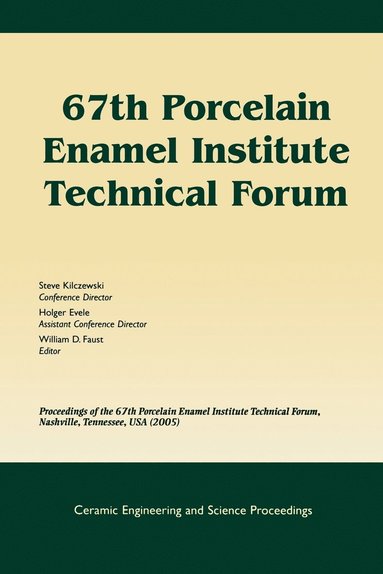 Faust, William D. Faust - 67th Porcelain Enamel Institute Technical Forum, Häftad