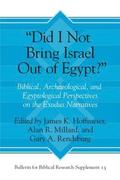 Did I Not Bring Israel Out of Egypt?
