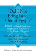 "Did I Not Bring Israel Out of Egypt?"