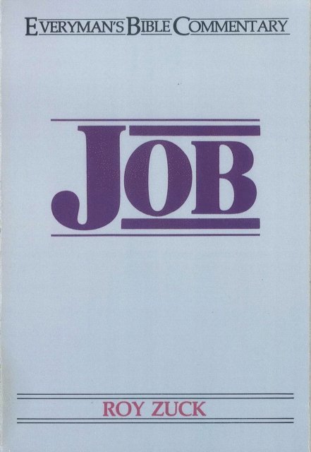 Roy Zuck - Job- Everyman's Bible Commentary, E-bok