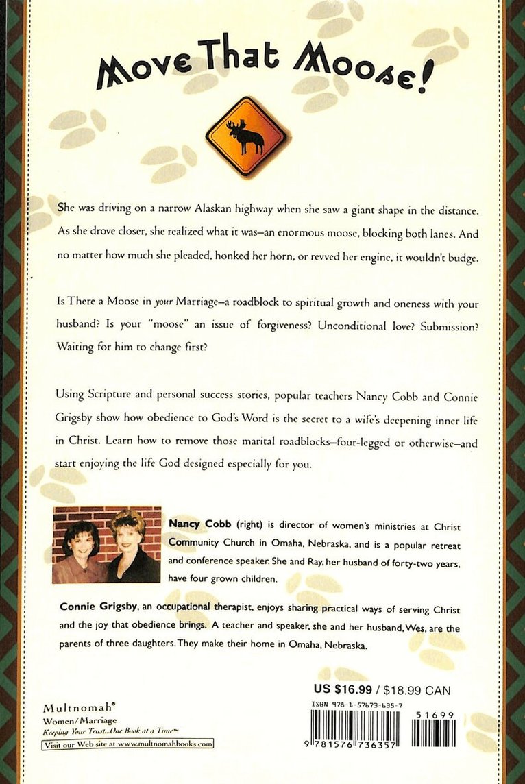 Nancy Cobb, Connie Grigsby - Is There a Moose in your Marriage?, Häftad