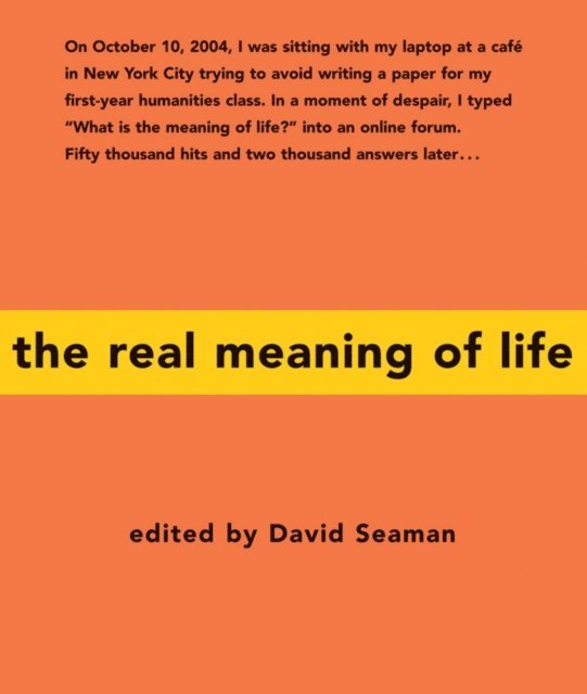 David Seaman - Real Meaning of Life, E-bok