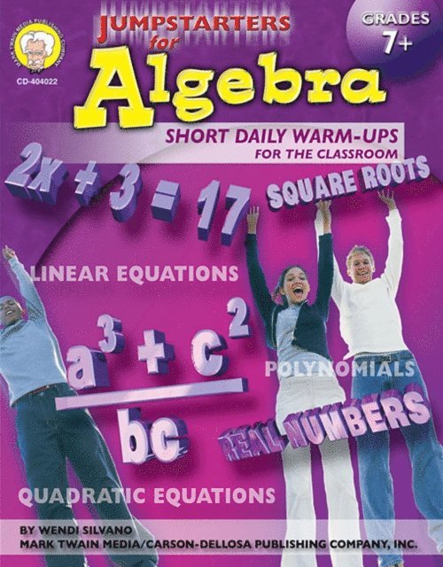 Wendi Silvano - Jumpstarters for Algebra, Grades 7 - 8, E-bok