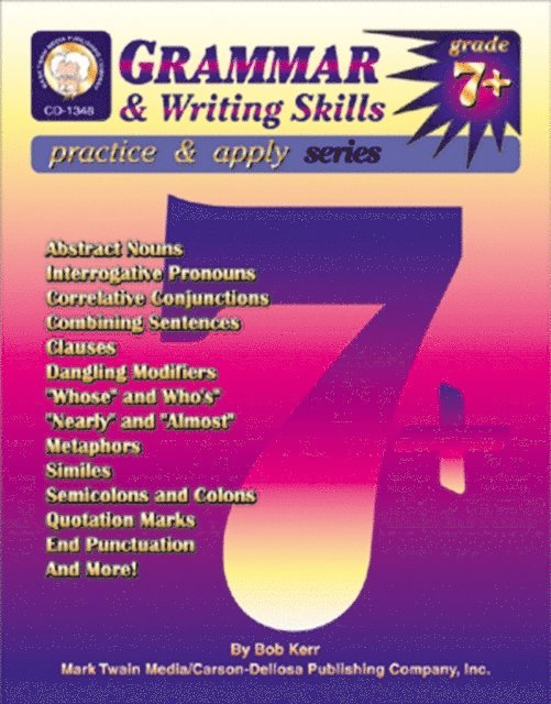 Bob Kerr - Grammar & Writing Skills, Grades 7 - 8, E-bok