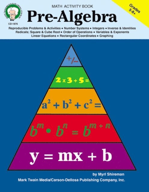 Myrl Shireman - Pre-Algebra, Grades 5 - 8, E-bok. Tillgänglighet: Lägg i varukorg