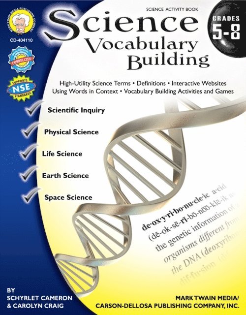 Carolyn Craig, Schyrlet Cameron - Science Vocabulary Building, Grades 5 - 8, E-bok