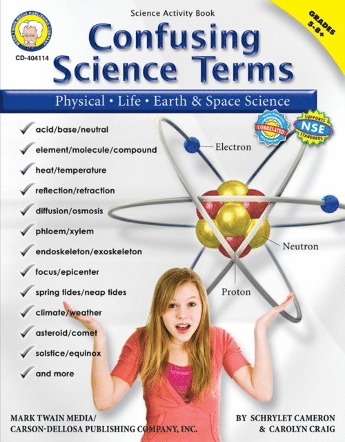 Carolyn Craig, Schyrlet Cameron - Confusing Science Terms, Grades 5 - 8, E-bok