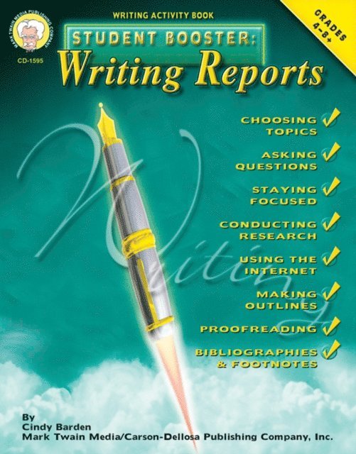 Cindy Barden - Student Booster: Writing Reports, Grades 4 - 8, E-bok