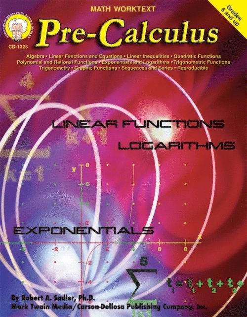 Robert A. Sadler - Pre-Calculus, Grades 6 - 8, E-bok. Tillgänglighet: Lägg i varukorg