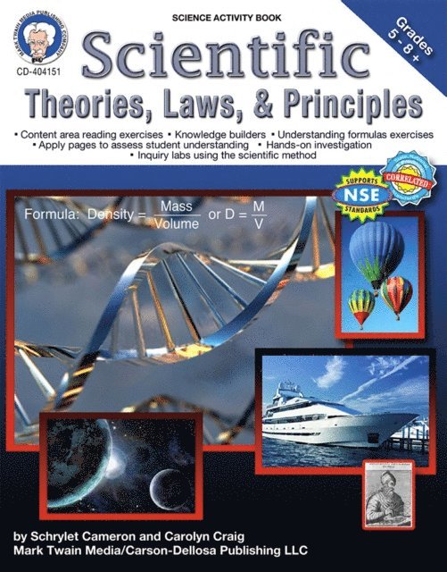 Carolyn Craig, Schyrlet Cameron - Scientific Theories, Laws, and Principles, Grades 5 - 8, E-bok