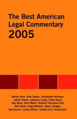 Rosemary Passantino - Best American Legal Commentary, Häftad. Tillgänglighet: Lägg i varukorg