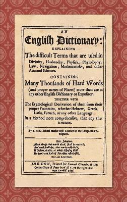 Elisha Coles - English Dictionary (1676), Inbunden. Tillgänglighet: Lägg i varukorg