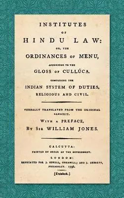 Institutes of Hindu Law, Inbunden. Tillgänglighet: Lägg i varukorg