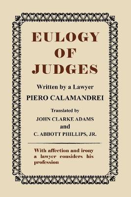 Piero Calamandrei - Eulogy of Judges, Häftad