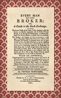 Thomas Mortimer - Every Man His Own Broker [1801], Inbunden. Tillgänglighet: Lägg i varukorg