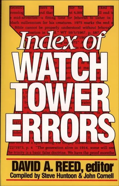 David A. Reed - Index of Watchtower Errors 1879 to 1989, E-bok. Tillgänglighet: Lägg i varukorg