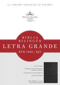 RVR 1960/KJV Biblia Bilingue Letra Grande, negro tapa dura