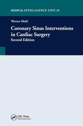 Werner Mohl - Coronary Sinus Intervention in Cardiac Surgery, Inbunden. Tillgänglighet: Tillfälligt slut