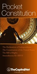 Pocket Constitution: The Declaration of Independence, Constitution and Amendments