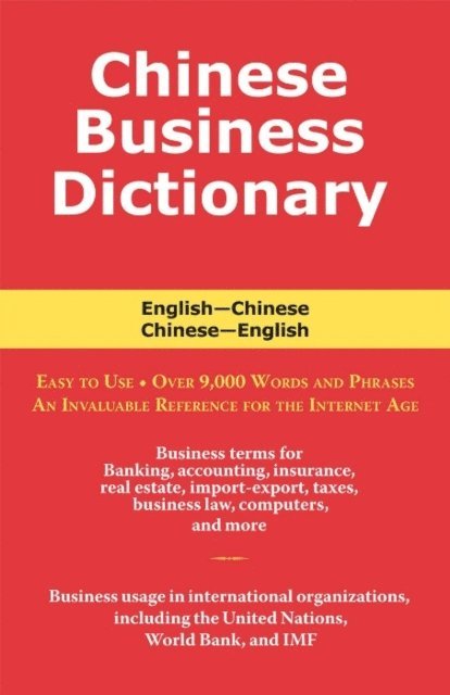 Morry Sofer - Chinese Business Dictionary, E-bok