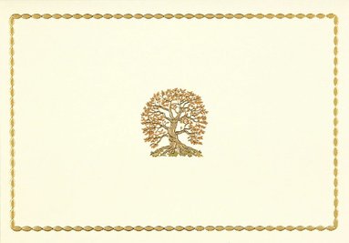 Dubbelvikta kort i Ask - Tree of Life av Peter Pauper Press