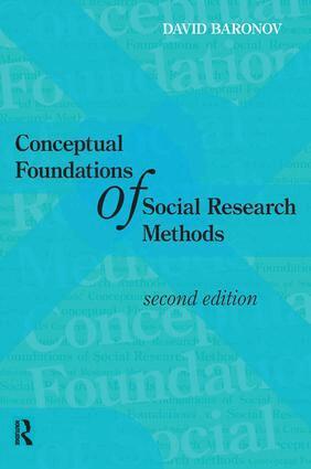 David Baronov - Conceptual Foundations of Social Research Methods, Inbunden