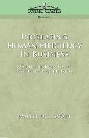 Walter Dill Scott - Increasing Human Efficiency in Business, Häftad
