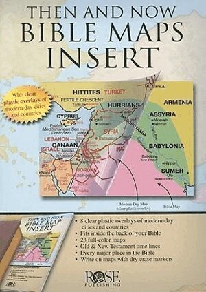 Rose Publishing - Then and Now Bible Maps Insert, Häftad
