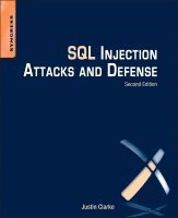 Justin Clarke-Salt - SQL Injection Attacks and Defense, Häftad