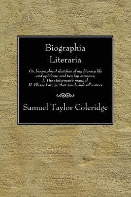 Samuel Taylor Coleridge - Biographia Literaria, Häftad