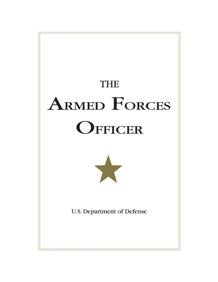 U.S. Department of Defense - Armed Forces Officer, E-bok