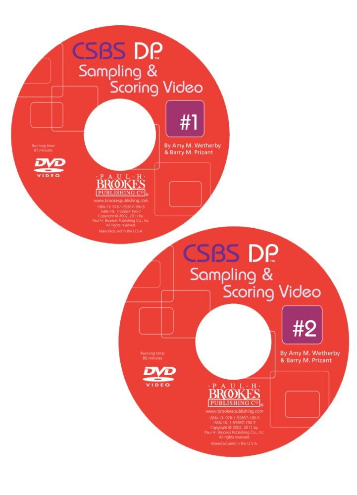 Amy M. Wetherby, Barry M. Prizant - CSBS DP™ Sampling and Scoring Videos 1 & 2 on DVD. Tillgänglighet: Tillfälligt slut