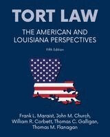 Frank L Maraist, John M Church, William R Corbett - Tort law - The American and Louisiana Perspectives, Fifth Edition, Häftad