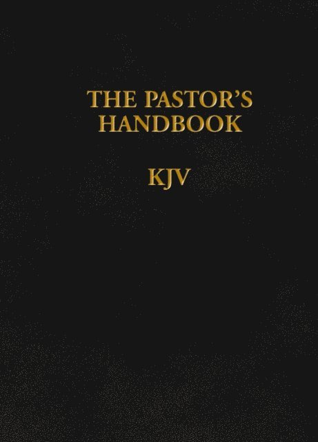 Moody Publishers - Pastor's Handbook KJV, E-bok