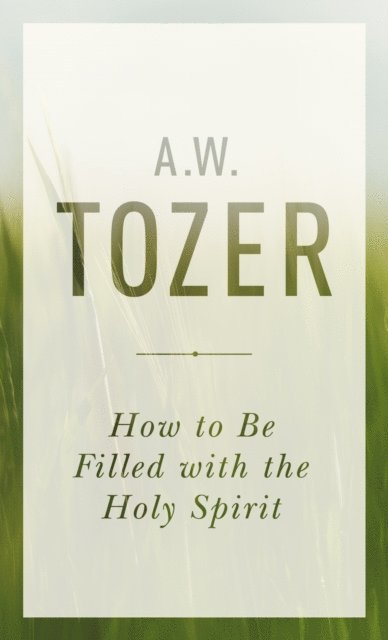 A W Tozer - How to Be Filled with the Holy Spirit, E-bok