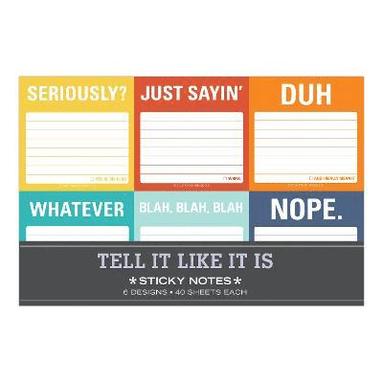 Knock Knock Tell It Like It Is Sticky Note Packet