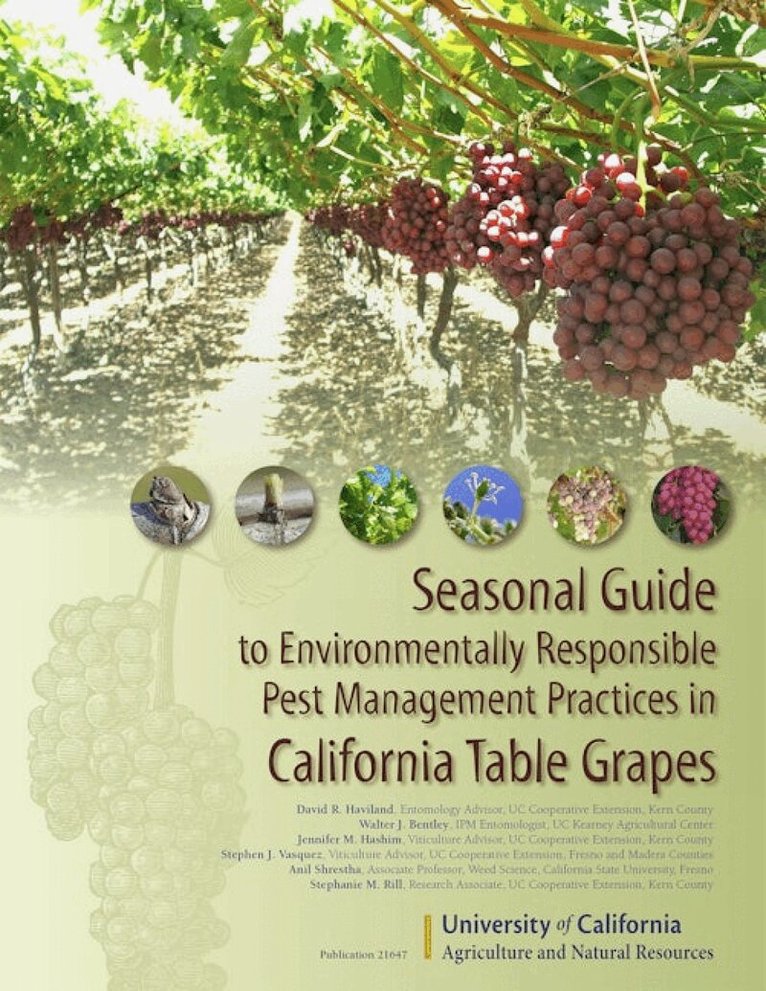 David R Haviland, Walter J Bentley, Jennifer M Hashim, Stephen J Vasquez, Anil Shrestha - Seasonal Guide to Environmentally Responsible Pest Management Practices in California Table Grapes, Häftad. Tillgänglighet: Lägg i varukorg