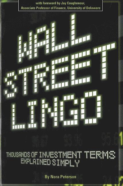 Nora Petersen - Wall Street Lingo, Häftad
